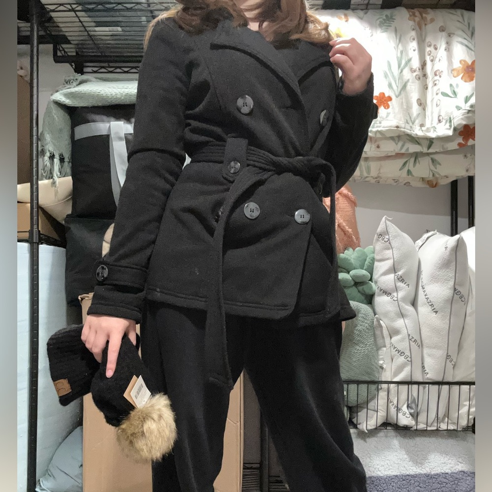 Profesional Attire Button and Tie Jacket + Beanie with Bobble